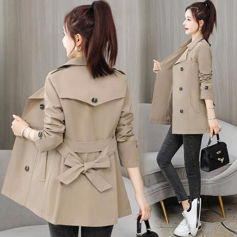 2024 Spring/Autumn Womens British Style Short Windcheater 2024 Spring/Autumn Womens British Style Short Windcheater