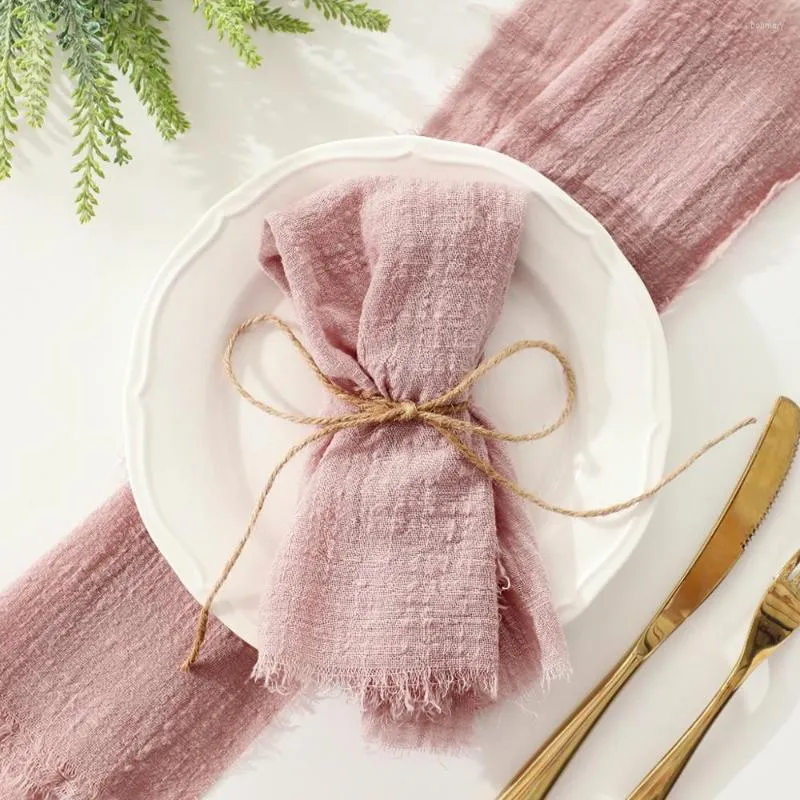 Rustic Muslin Tea Towel Burlap Table Napkins Cloth Retro Cheesecloth