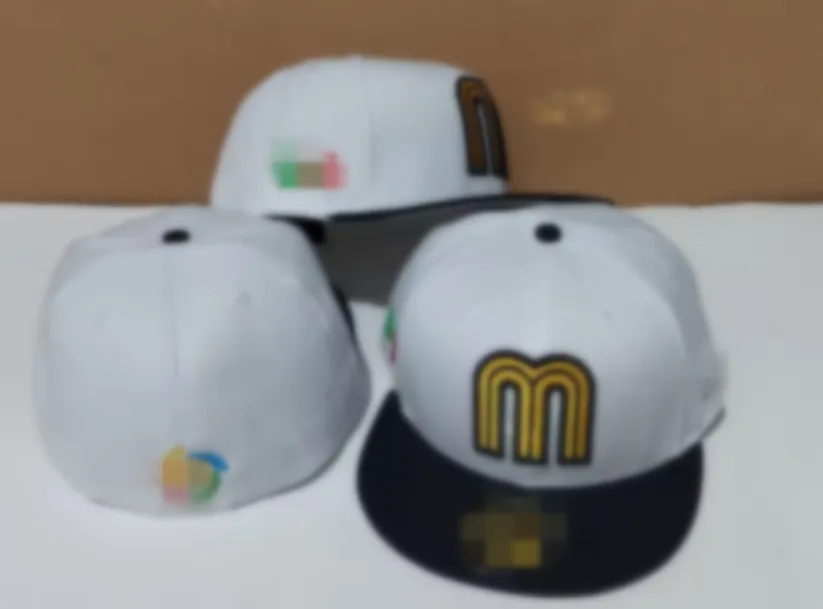 Популярные мексиканские кепки с надписью M в стиле хип-хоп, размер шляпы, бейсбольные кепки, взрослые плоские козырьки для мужчин и женщин, полностью закрытые hh-6.30
