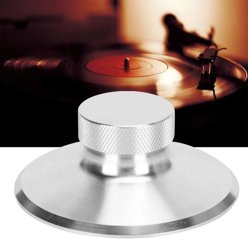 Rideaux LP120B pour lecteur LP Vinyl Enregistrement de poids stabilisateur Disc Disc Clamp Aluminium Alliage Record Stabilising Black / Sier