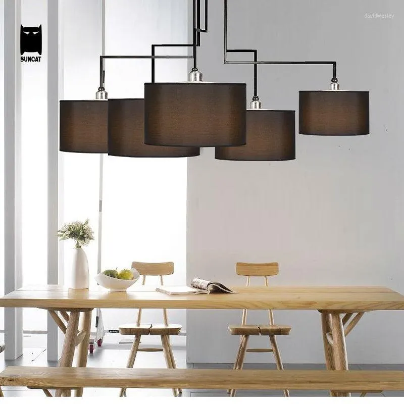 Lustres Black Arch Lustre En Fer Forgé Luminaire Moderne Lampe Nordique Lustre Plafon Pour Salon Cuisine Table À Manger