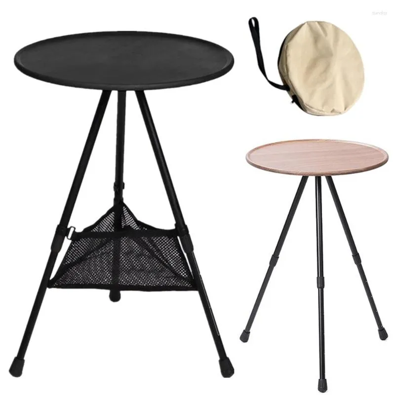 Мебель для кемпинга Открытый стол для кемпинга Портативный складной круглый сверхлегкий алюминиевый стол для путешествий Пешие прогулки Столы для пикника