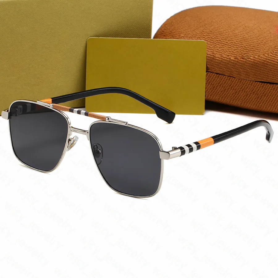 Retro Sunglasses Designer Driving Sunglass Square Metal Goggle for Women Men Sun glass Adumbral 5 Color Eyeglasses