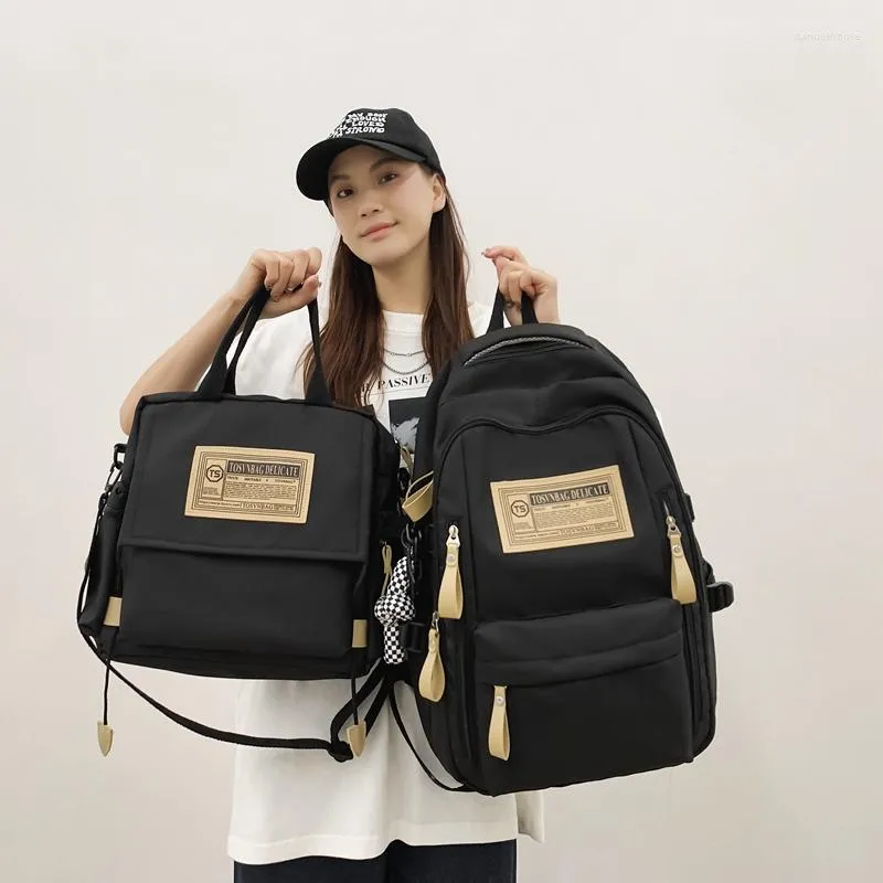 School Bags Japanese Women Backpack Nylon Waterproof Bag For Girls Large  Capacity Travel Shoulder Trendy Design Bookbags Mochila From Danuelhouse,  $17.37