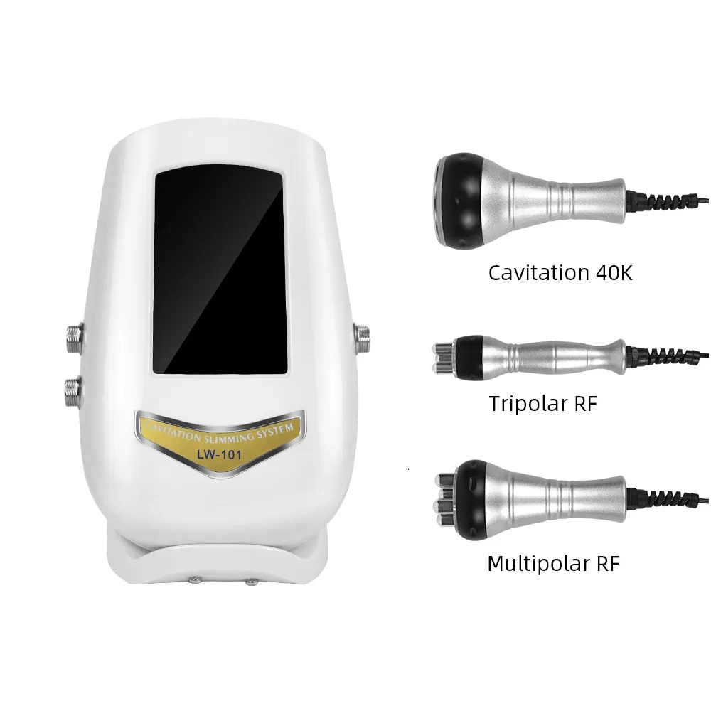 Appareils de soins du visage 40KHZ Cavitation Corps à ultrasons Amincissant la machine Appareil de beauté RF Masseur Peau Serrer le visage Lifting Outil de soins de la peau 230629