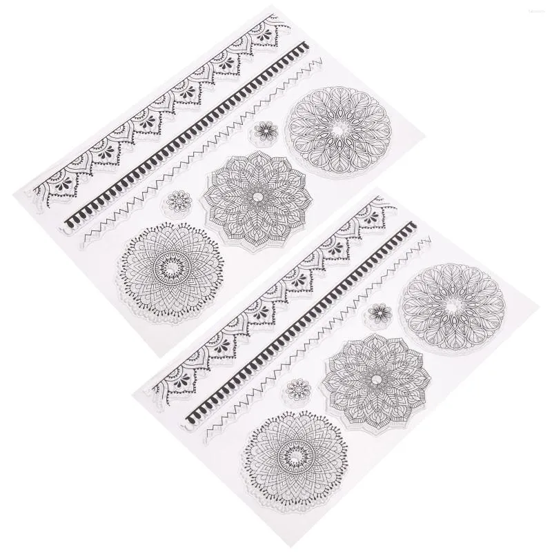 Butelki do przechowywania Mandala Stamp DIY Notatbook Decor Dorę