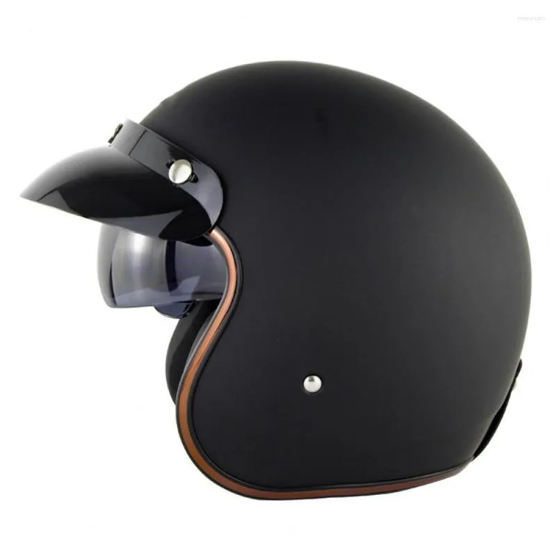 Vintage Full Helmet With Impact Resistance And Mirrored Retro Design