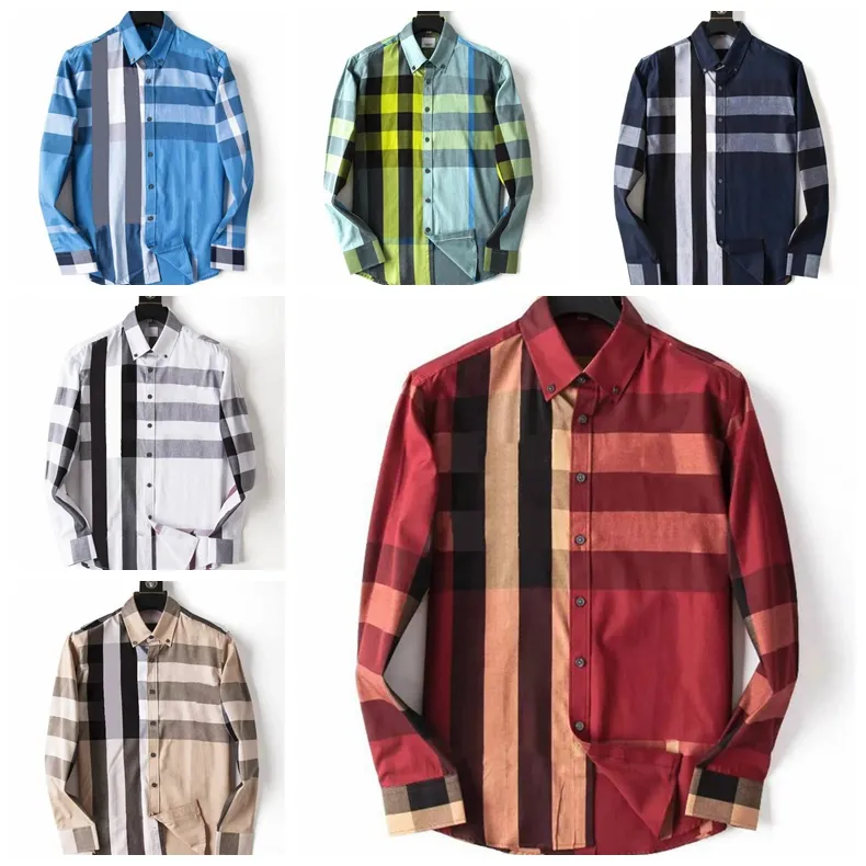 camisa de diseñador polo camisa de hombre de lujo delgado para hombre camisa de vestir de manga larga camiseta de seda casual a cuadros ropa de negocios camisas ropa trapstar sudadera con capucha cp tns tamaño M-4XL