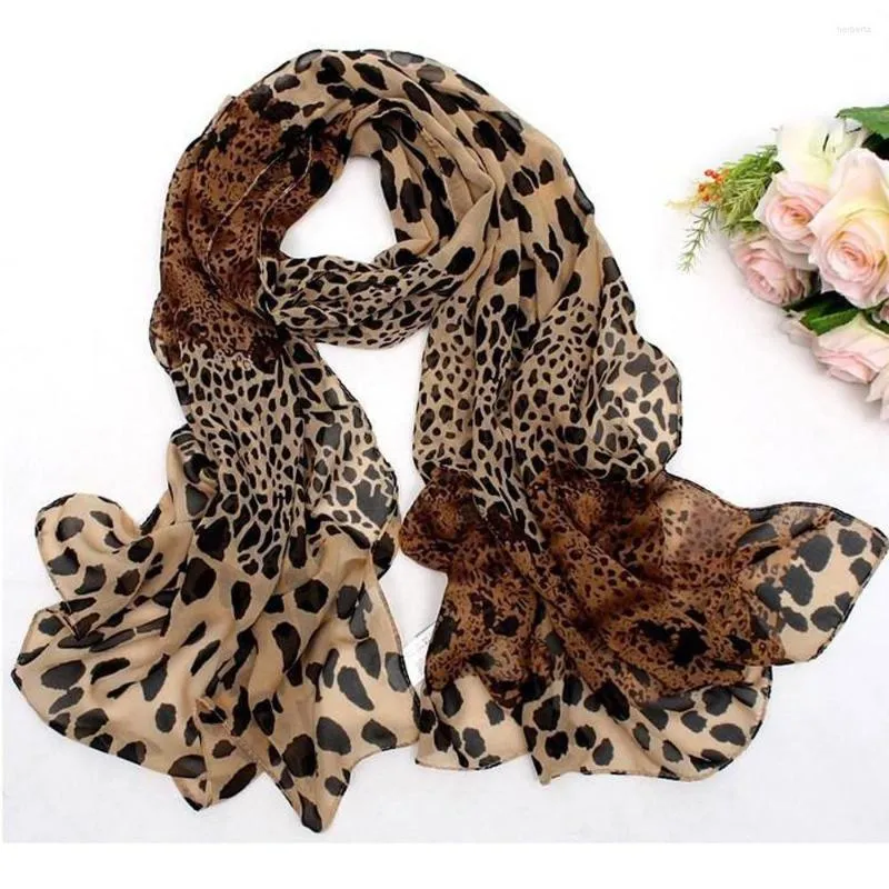 Sjaals Multi-Purpose Leopard Little Tie Halsdoek Print Sjaal Haarband Vrouwen Zijde Slaap Patroon Sjaals Voor Vrouwen