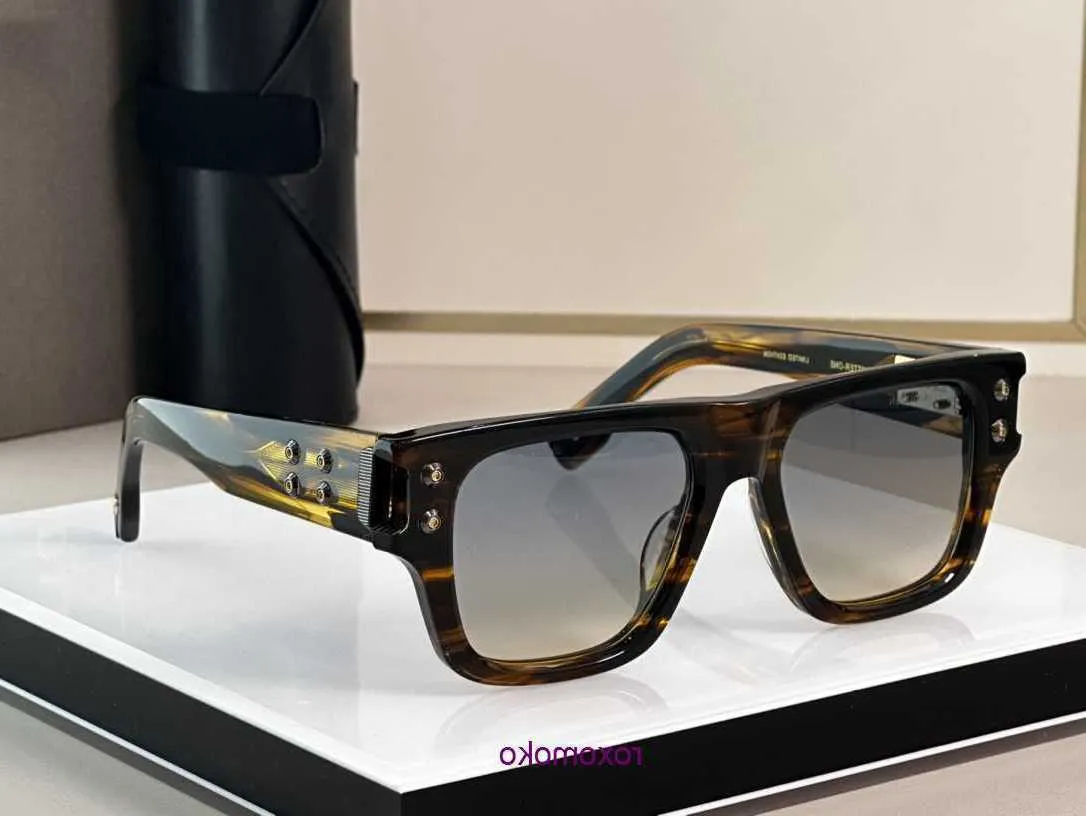 Eine DITA EMITTER ONE DTS418 TOP Original-Designer-Sonnenbrille für Herren, berühmte modische Retro-Luxusmarkenbrille, Modedesign-Damensonnenbrille mit Box u HW8M