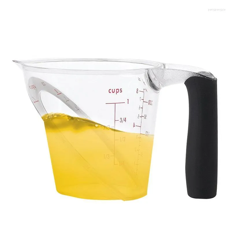Storage Bottles Measuring Cups Angled Jugs 250 Ml Graduated Cup Large Pitcher Easy-Read Jug For Baking