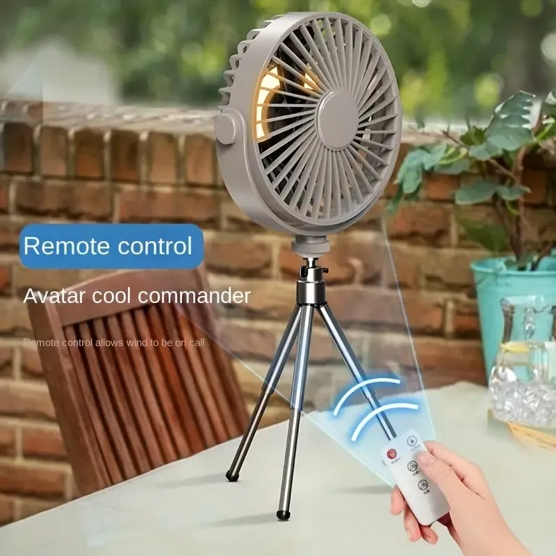 1 adet USB Fan Açık Fan Işık Kamp Çadırı Taşınabilir Küçük Fan Kamp Fanı Asılı Stand Çift kullanımlı Küçük Fan