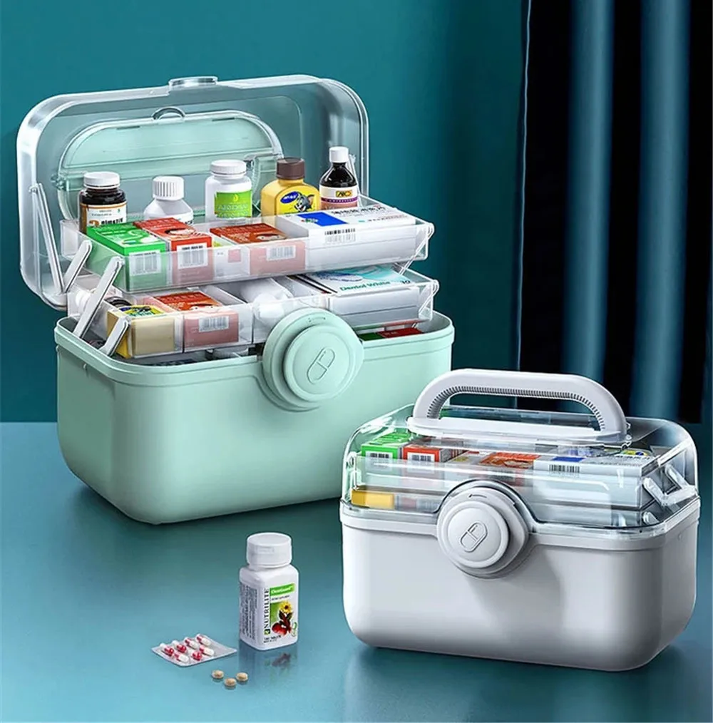 Scatole Portaoggetti Contenori 3 Strati Scatola Portaoggetti Medicina Di Famiglia Di Grande Capacà K Di Pronto Soccorso Portatile Contenore Medicinali Scatola K Di Emergenza Familiare 230629 Da 13 € | DHgate