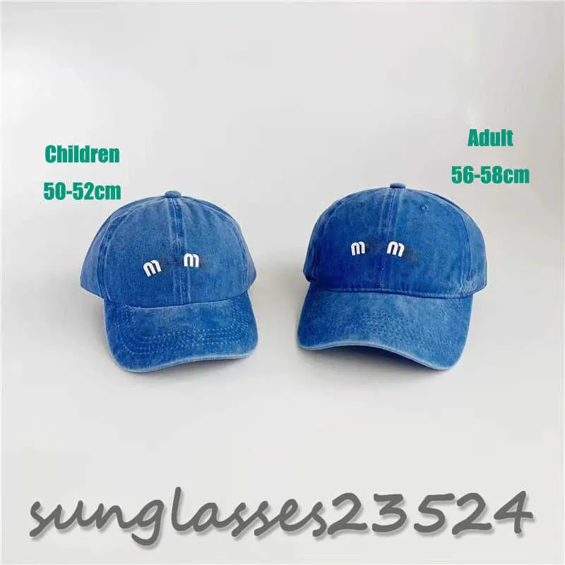 Boné De Beisebol Denim Feminino Chapéu Hip Hop Letter Caps Para Senhoras Homens Ao Ar Livre Viseira De Verão Outono Casual Snapback Chapéu De Sol Gorras Chapéu Parenting Crianças azul