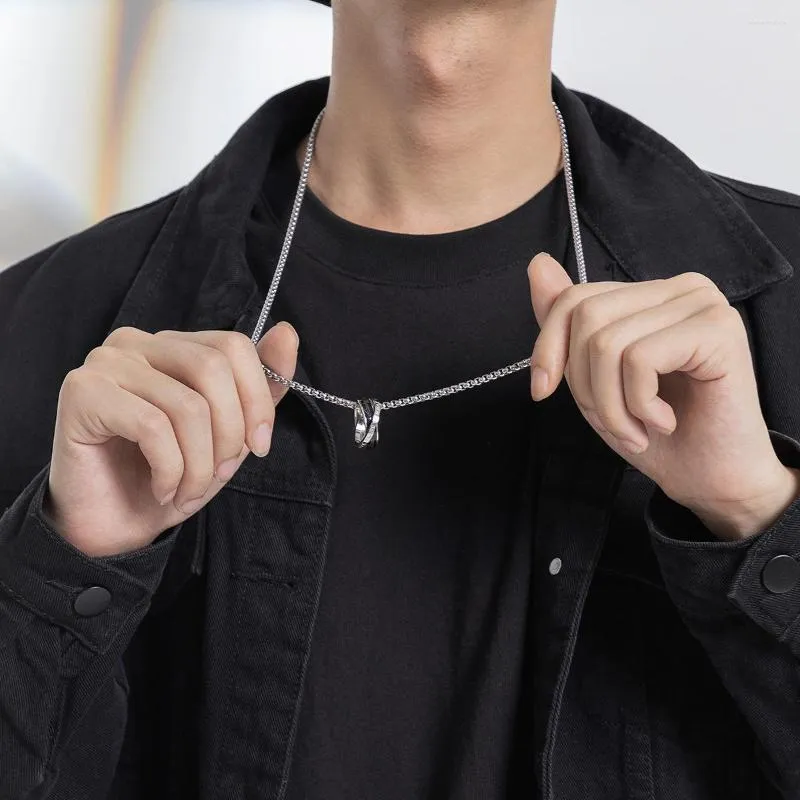Korean Mens Fashion Chains Fashion Double Necklace Mens Ardour
