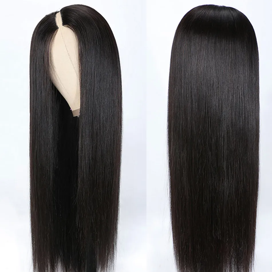 Wig Human Hair No Leave Out Straight Human Hair Wigs For Women 150% No Glue Straight Remy Hair Cheap Wig