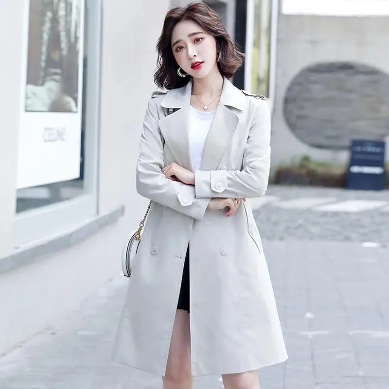 Femmes Trench Manteaux Manteau Femmes 2023 Printemps Tout Mode