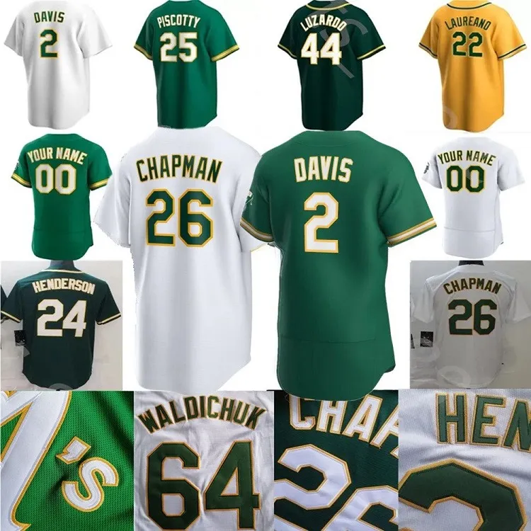 2024 Custom S-4xl 24 Henderson Jersey 56 Jimenez Baseball Noda Gelof Sears Rooker Jimenez Miller Ruiz Langeliers Diaz Soderstrom Baseball Jerseys