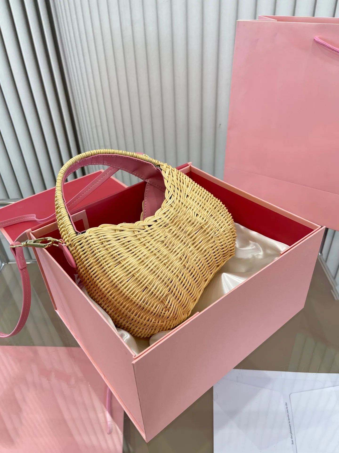 Mini woven bag cheap