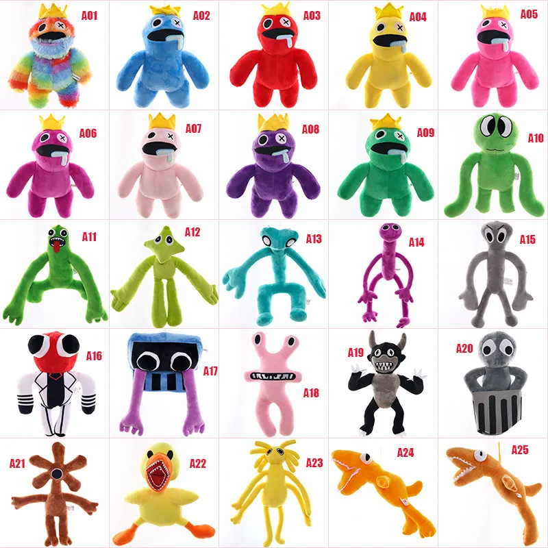 30cm Roblox Rainbow Friends Plush Toy Cartoon Game Character Doll Kawaii Blue Monster Soft Stuffed Animal Toys for Kids Fans