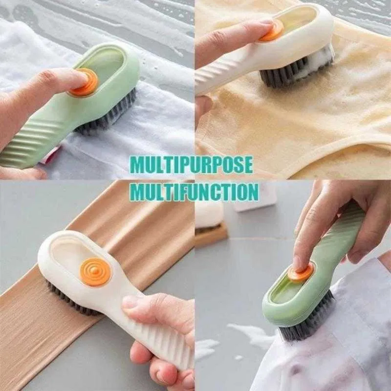 Brosse À Chaussures Multifonction Automatique Liquide À Poils Doux Pour Le  Lavage Des Chaussures Brosse À Vêtements À Long Manche Outils De Nettoyage  Spéciaux Du 1,04 €