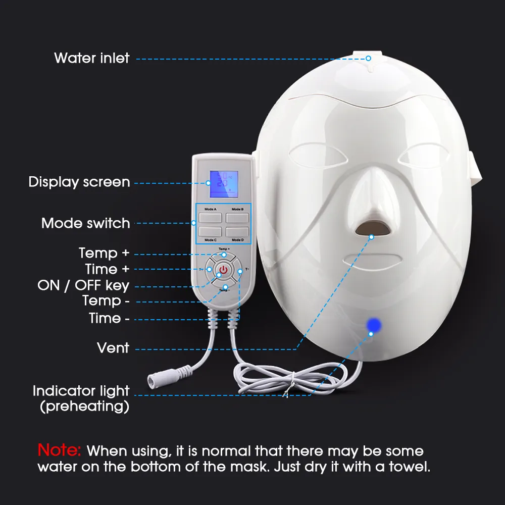 새로운 프로페셔널 나노 이온 핫 미스트 딥 클리닝 전기 휴대용 미니 페이스 vaporizer 페이셜 사우나 증기기 기계