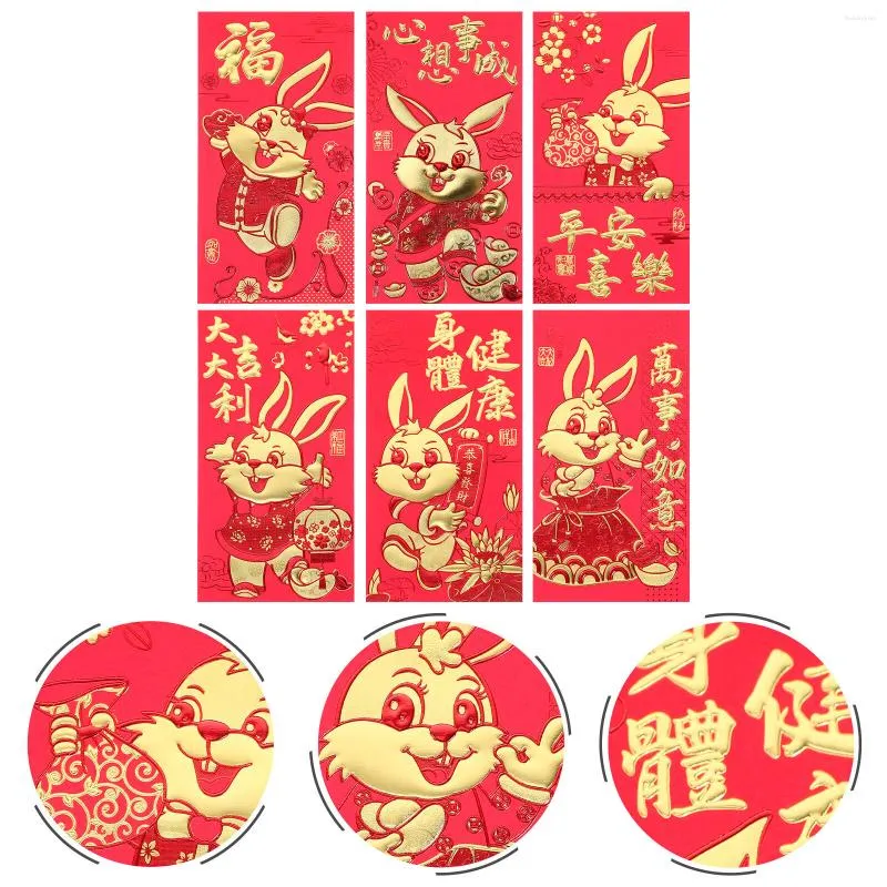 Gift Wrap Year Red Envelope Chinese Festival Creative Packet Luck Money Bag Pouch Cartoon Spring Purse