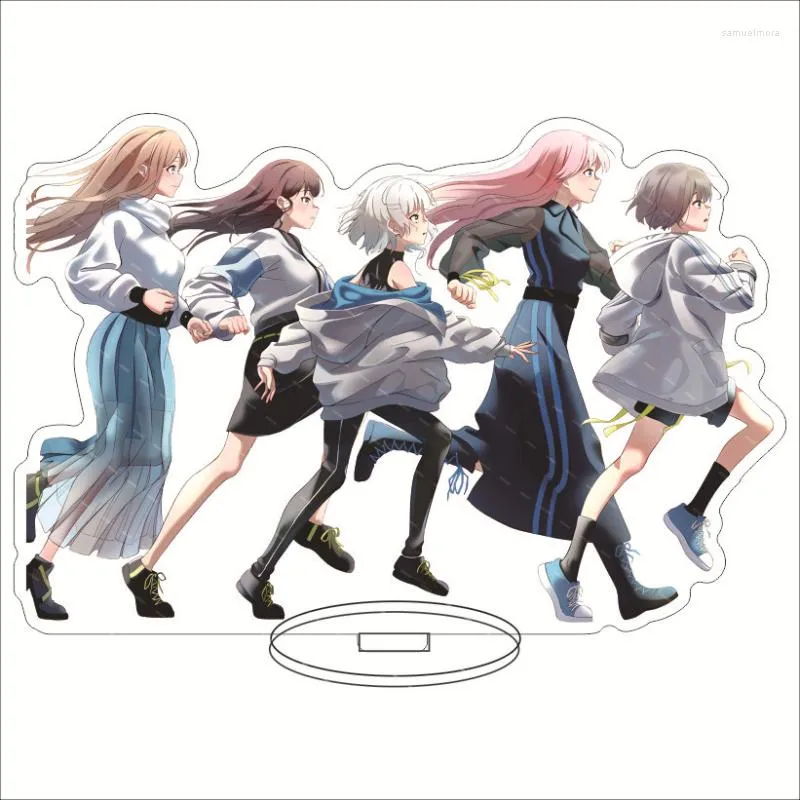 열쇠 고리 Anime KeyChain BanG Dream It 's My GO 열쇠 고리 여성 Takamatsu Tomori 플레이트 데스크 장식 서 컬렉션 장식 아크릴 인형