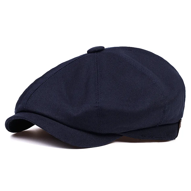 Mode vår sommar bomull basker för män kvinnor bomull sol hatt unisex åttkantig mössa vintage utomhus sport hattar gorras