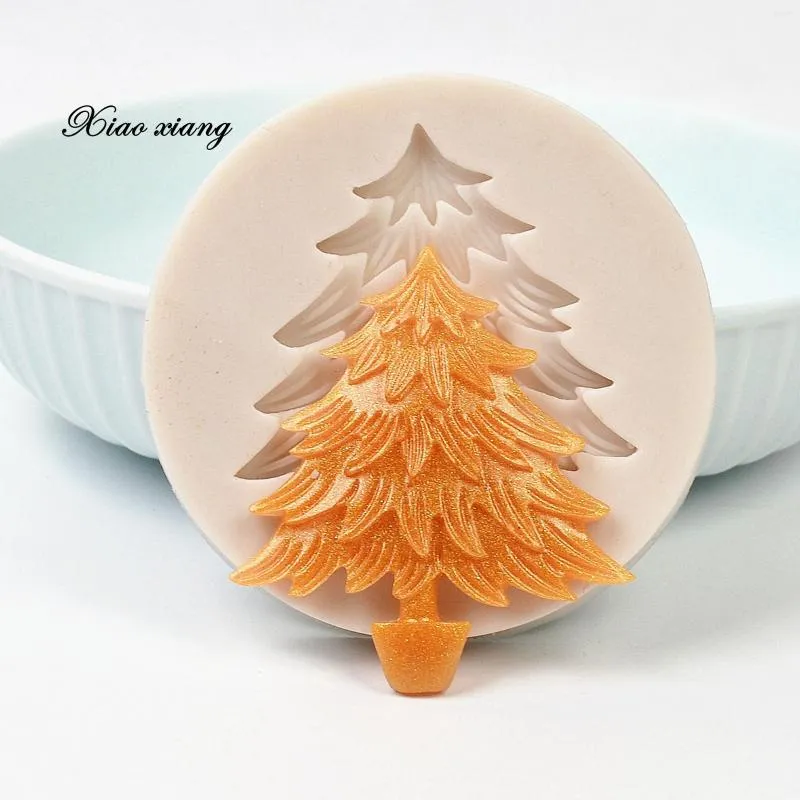Bakning mögel julgran fondant kaka silikon mögel dekorera verktyg cupcake choklad kex diy mögel m1229