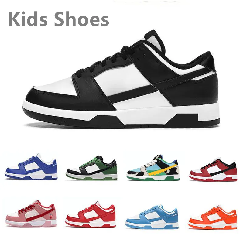 Kids Shoes Athletic Outdoor Sneaker Panda White Black Unc Syracuse Triple Pink Toddler Children Preschool Girls Boys Kid Babies Child Trainer Sports Sneakers