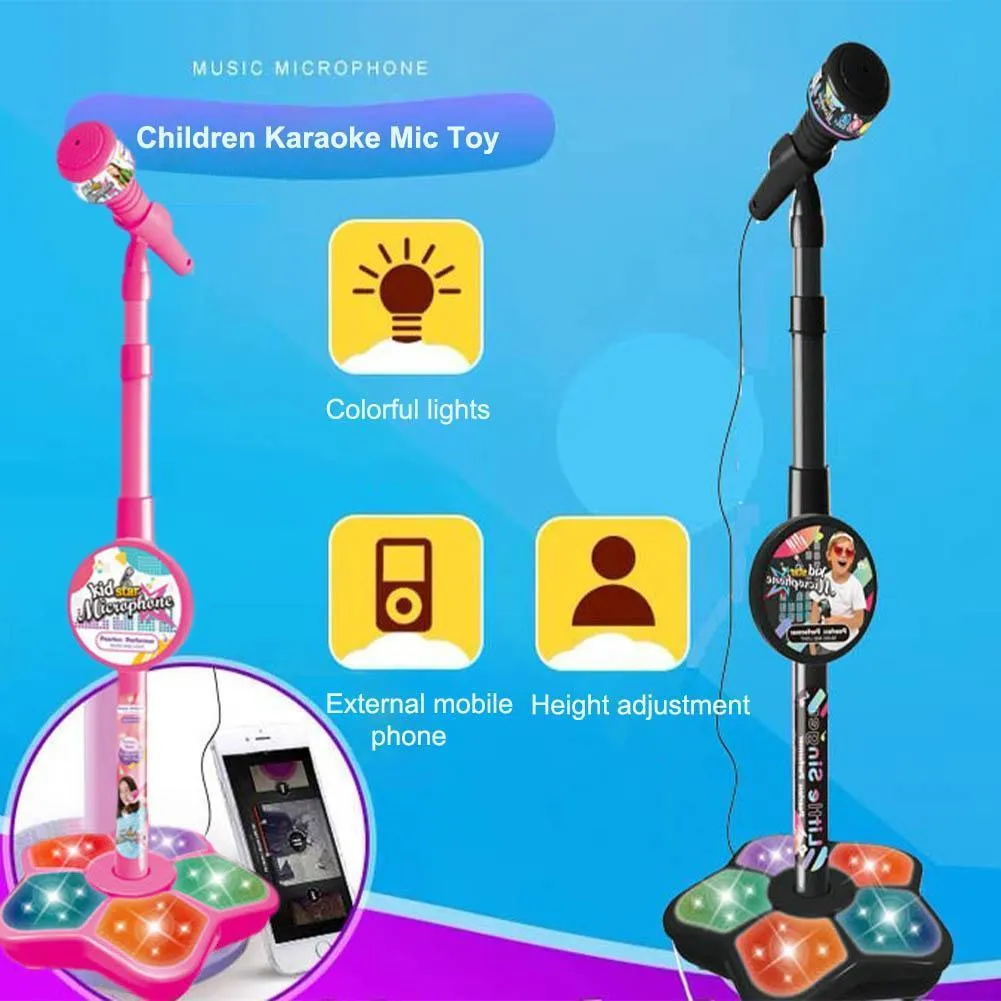 Microphone Avec Support Pour Enfant, Jouet Fille, Jouet Enfant