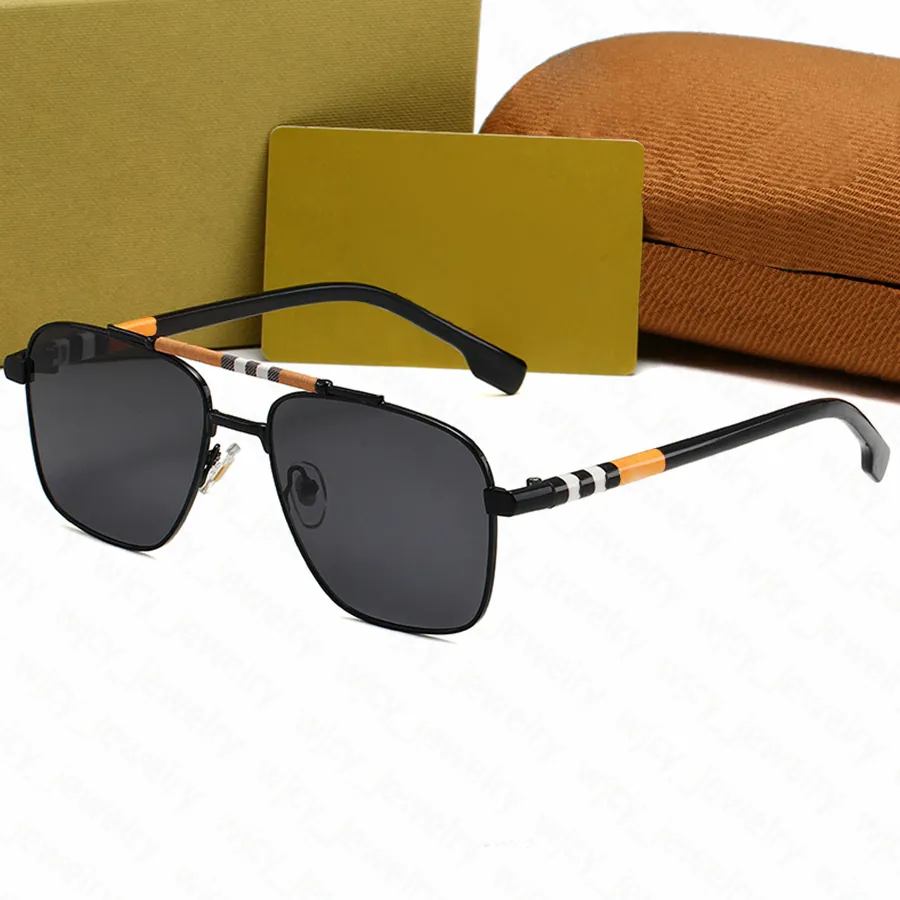 Retro Sunglasses Designer Driving Sunglass Square Metal Goggle for Women Men Sun glass Adumbral 5 Color Eyeglasses