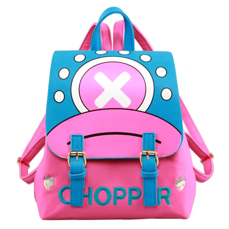 Schultaschen Japan Anime Chopper Rucksack Tasche Designer Figuren Frauen Mädchen PU Leder Buch Rucksack Geschenk 230629