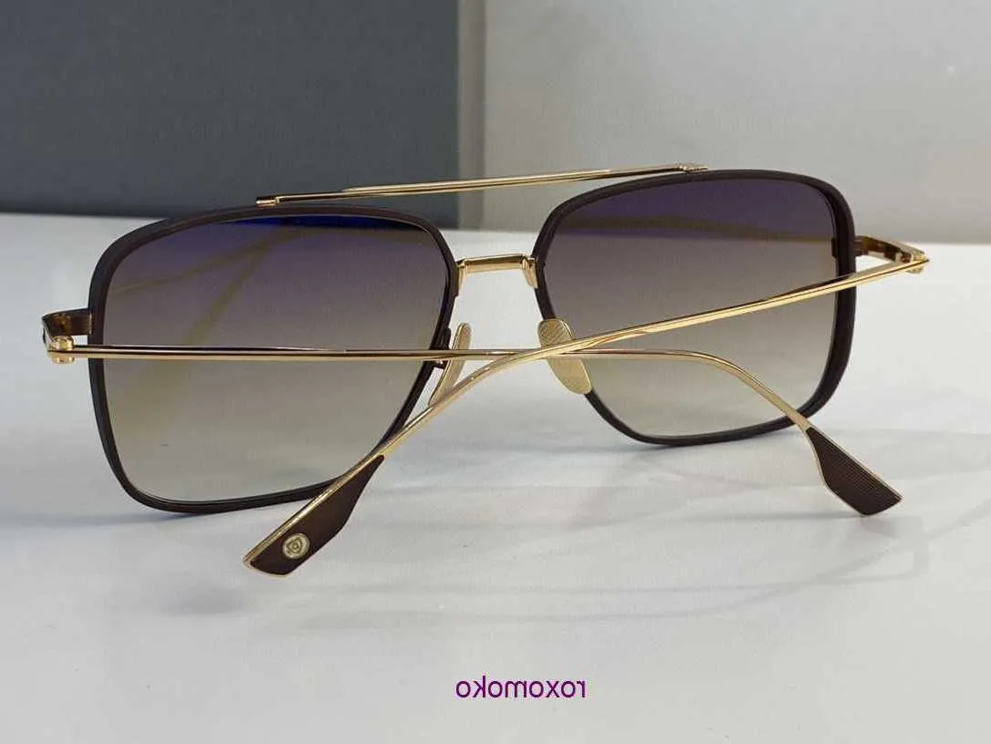 Um subsistema DITA dois óculos de sol de designer de alta qualidade originais para homens famosos óculos de marca retrô de luxo com design de moda óculos femininos com 6YHB