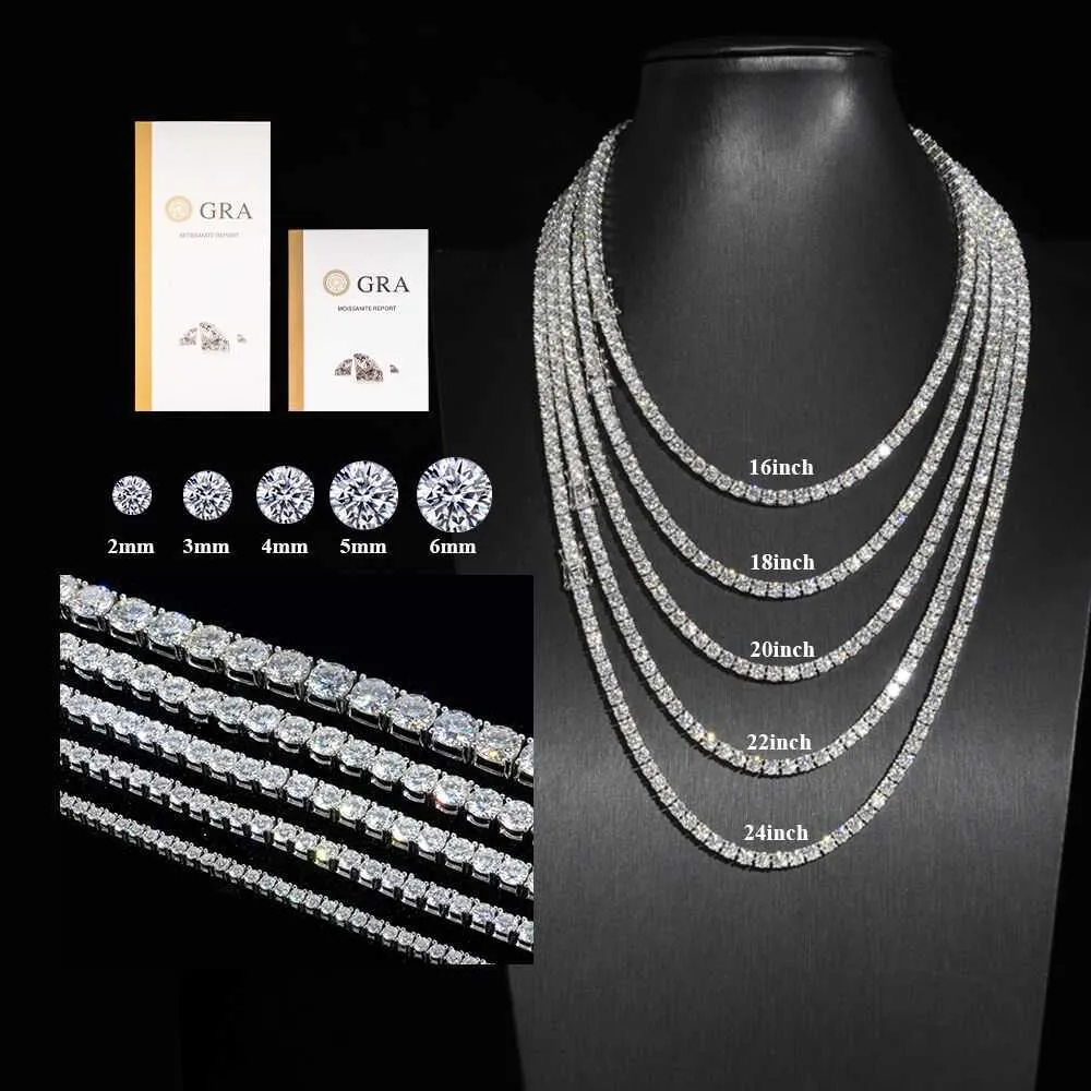 Collana 2 Mm Larga Argento Ciondolo 925 Argento Reale / 433