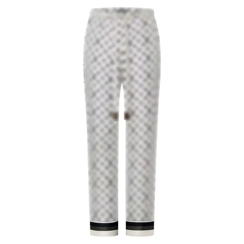 23SS FW Femmes Designer Pantalon Pyjama avec accent 3D All-Over Letters Modèle Femme Femmes Haut-End Custom Milan Runway Brand Milan Milan Casual Jersey Outwear Pantal
