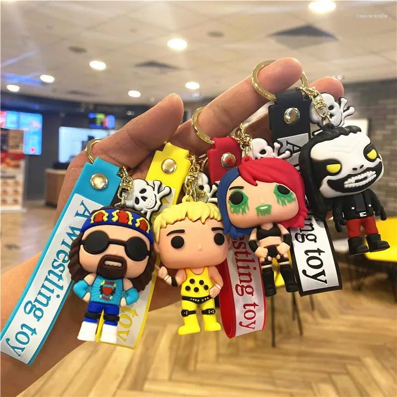Anime Wrestling Cartoon Keychain Cute Car Key Chain For Men And Women,  Creative Charm Pendant For Friends And Bags From Weaverazelle, $10.83