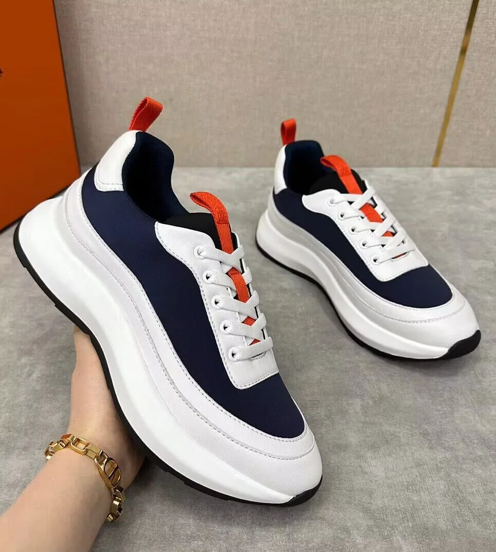 2023S/s lyxiga män Gramme Sneakers Shoes Mesh Breating Sporting Rubber Sole Suede Leather Trainers Party Wedding Black Blue White Skateboard Walking EU38-44