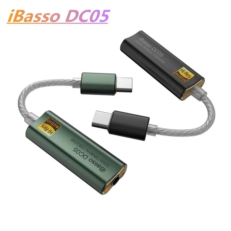 Förstärkare IBASSO DC05 DECODING AMP USB Typ C till 3,5 mm för Android -telefonförlustfri HiFi -headset Earphone Audio Dekodning Kodning Kodning Kodning