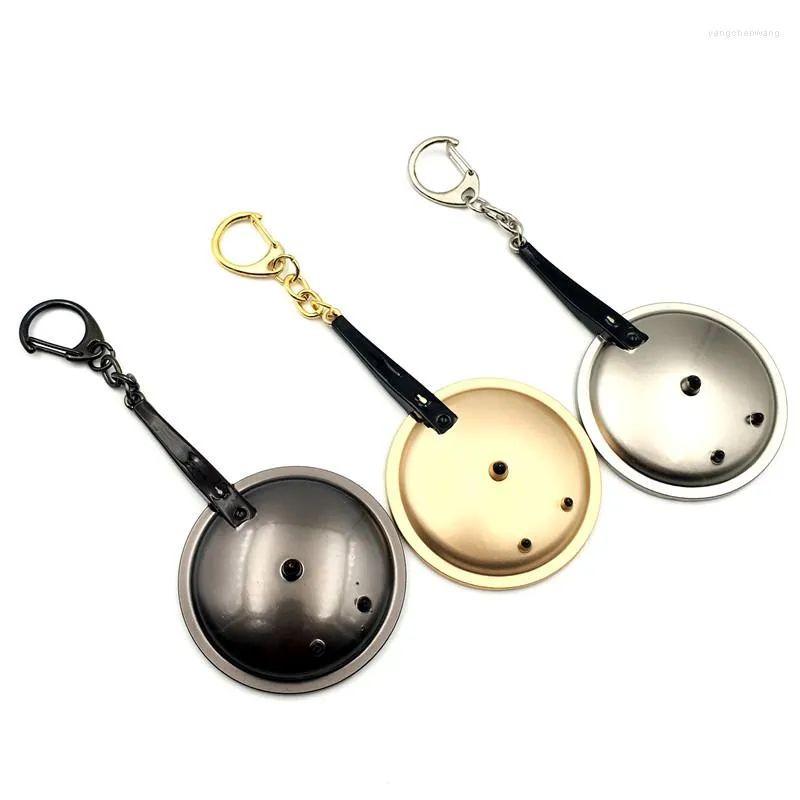 Keychains Wholesale 10st/Lot Game Keychain Pressure Cooker Shaped Pendant Key Rings Holders For Fan's Gift
