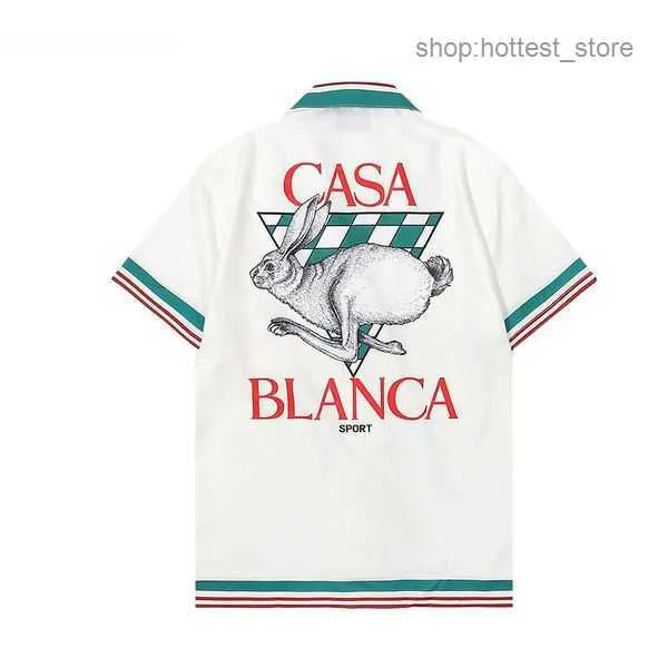 Casablanca Shirt Men Designer Shirts Casa Blanca Fit Casual Popular Polo Men's Clothing Topquality Dress Us Size M-3xl 439