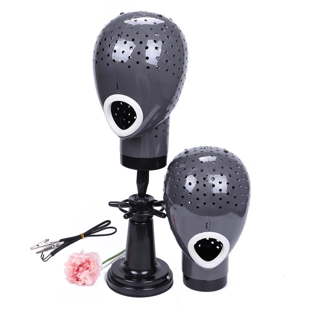 Wig Stand Fresh Wigs Head Drying Unit For Lace Wig Scalp Cap Net Hair Dryer Material Wig Display Head Mannequin Head For Wigs Plussign 230629