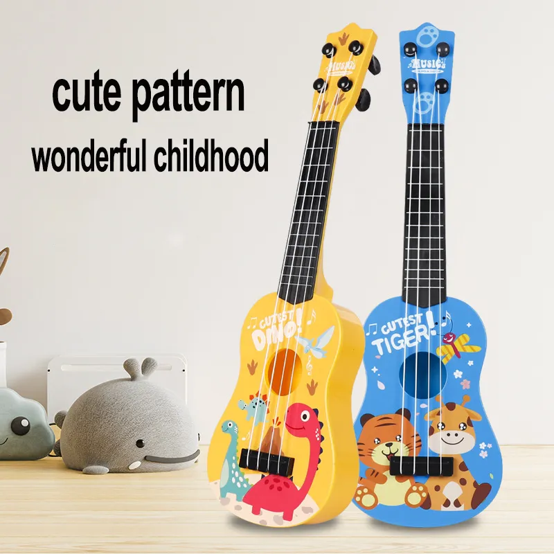Ukulélé Pour Enfants 25,2 Cm - Mini Guitare 4 Cordes Avec Lumière Musicale - Cadeau Dès 3 Ans