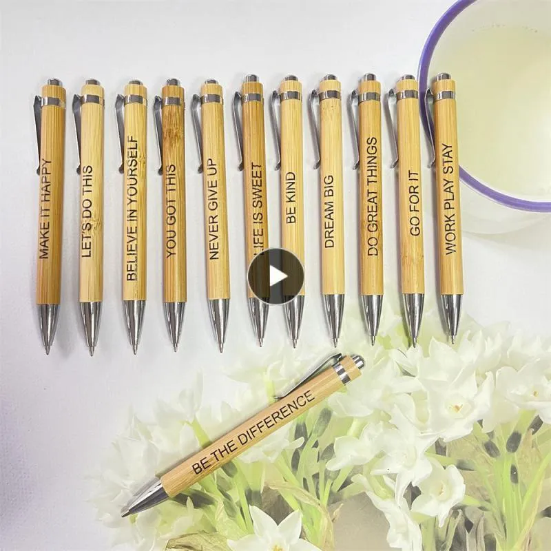 Custom Engraved Pens With Birth Flower & Name - Metal Stylus Ballpoint Pen Gift For Office, Graduation
