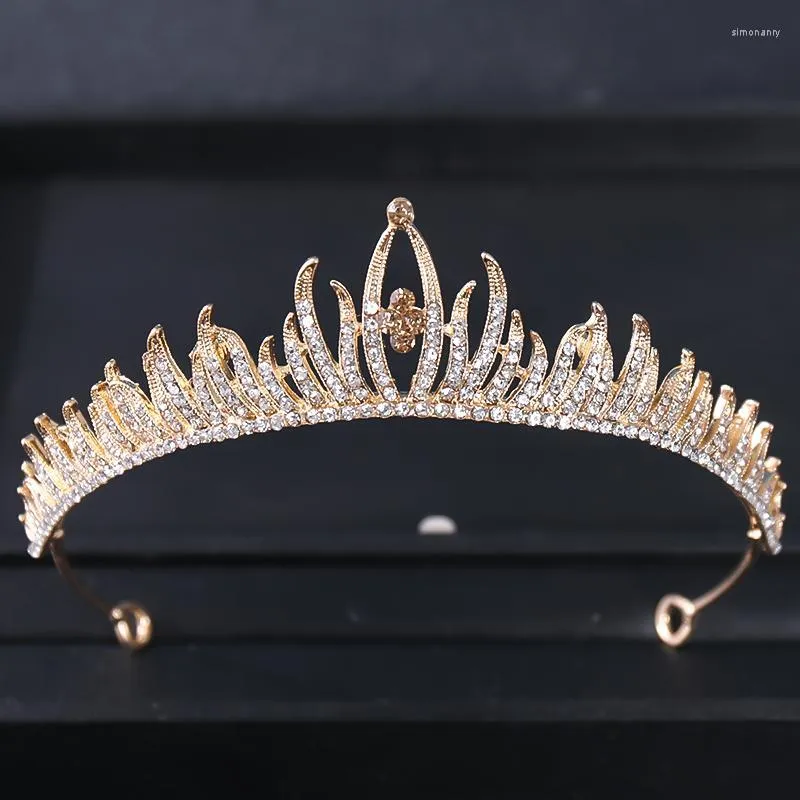 Saç Klipleri Tokalarım Gümüş Renk Kristal Taçlar Ve Tiaras Rhinestone Prenses Balo Diadem Taç Tiara Kafa Bandı Kadınlar Için Gelin Düğün J