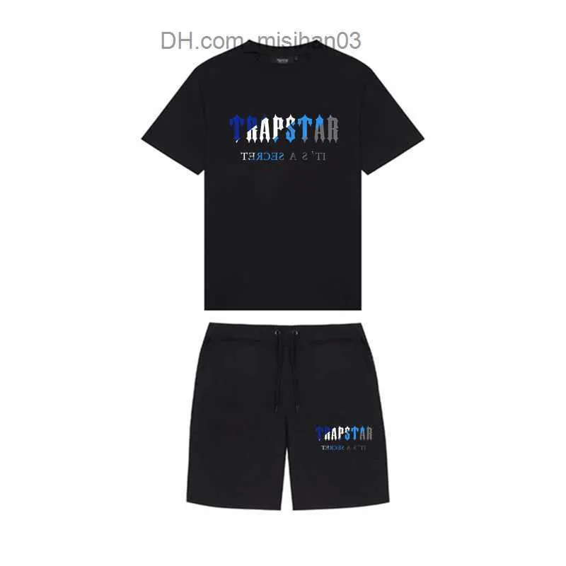 T-shirts pour hommes T-shirts pour hommes T-shirt en coton imprimé d'été Shorts Ensembles Streetwear Survêtement Sportswear pour hommes T-shirts et shorts Costumes Z230630