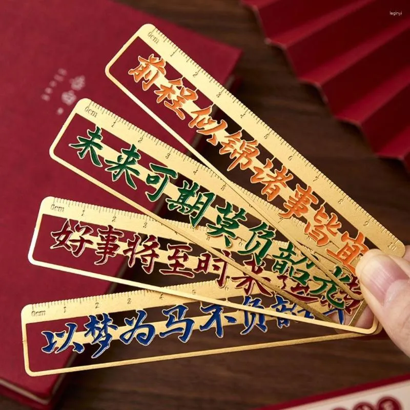 Segnalibri in stile cinese Segnalibro vuoto in metallo creativo per bambini Regali per studenti Materiale scolastico