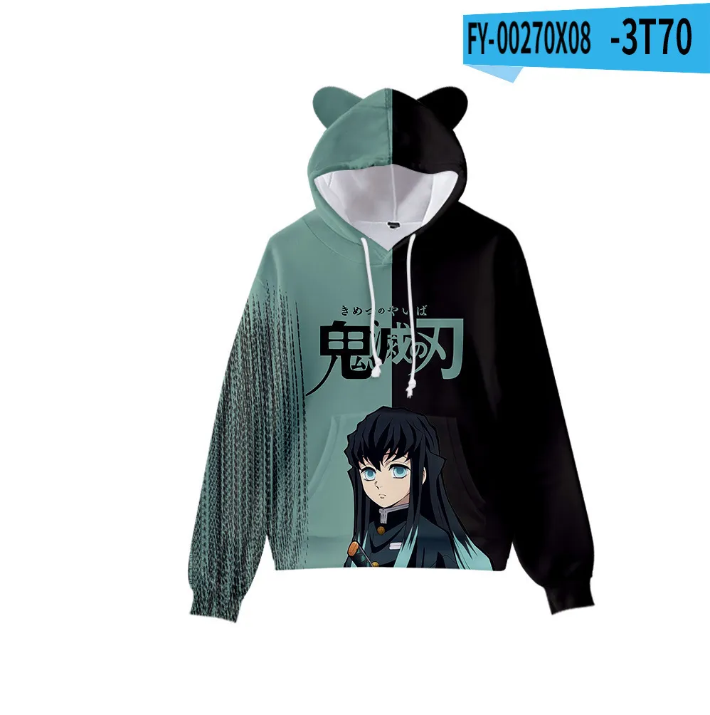 Sweat à Capuche Unisexe Demon Hunters - Design Anime K-Pop Avec Oreilles De Chat - Kawaii Et Confortable - 3