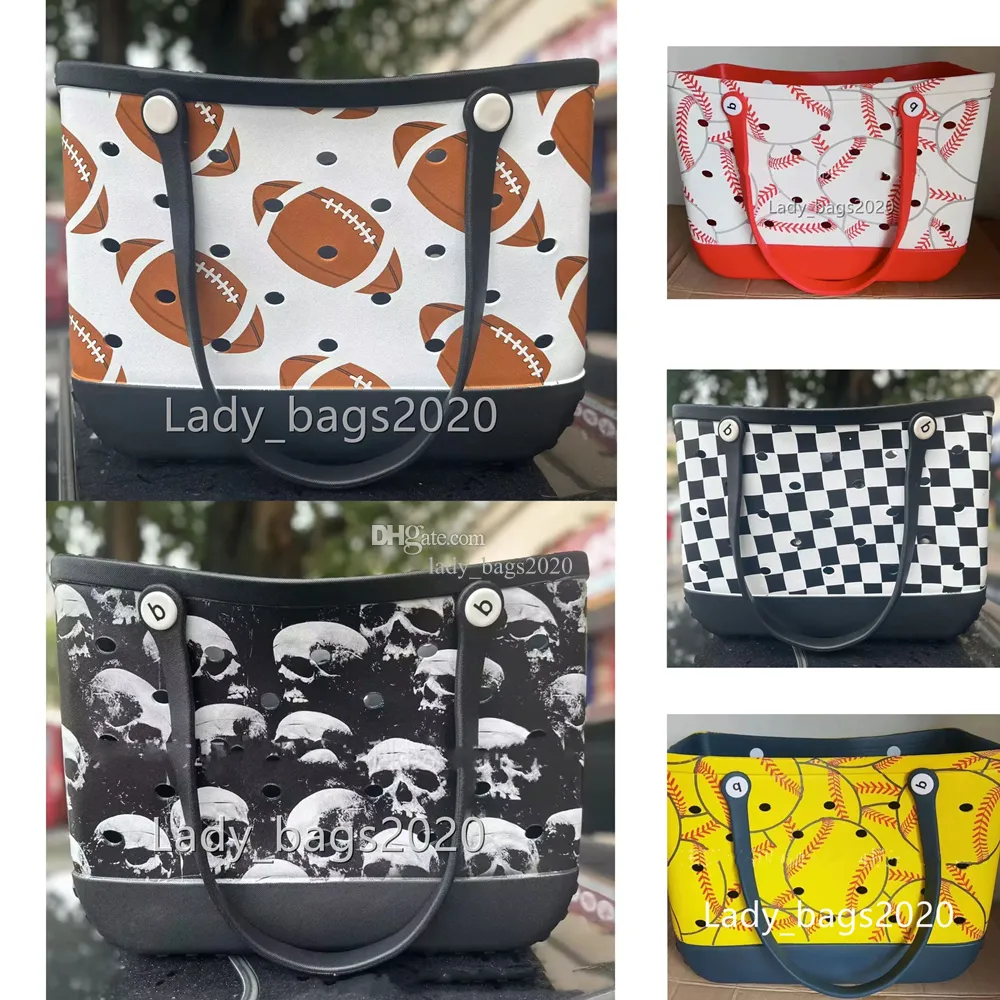 Damen-Designer-Eva-Bog-Tasche, Leoparden-Doodle-Strandtaschen, luxuriöse Sommer-Loch-Tragetasche, großer Einkaufskorb aus Kunststoff, Aufbewahrung, waschbar, Strand-Silikon-Bog-Geldbörse, Jelly Candy